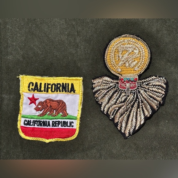 NWT Free People Been There Badge Tote Bag - One Size - Green - Picture 10 of 14